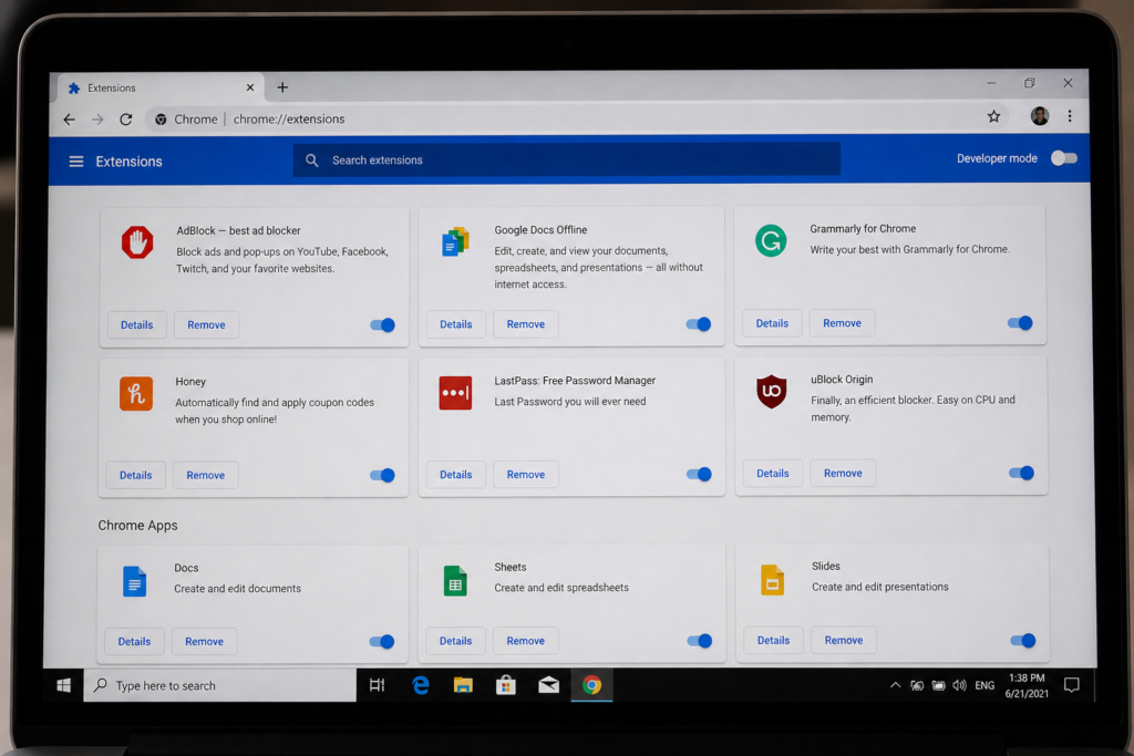 hidden chrome extensions for productivity including tab manager tools and workflow automation extensions.