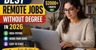 Work from home jobs without degree showing high paying remote career options in 2026