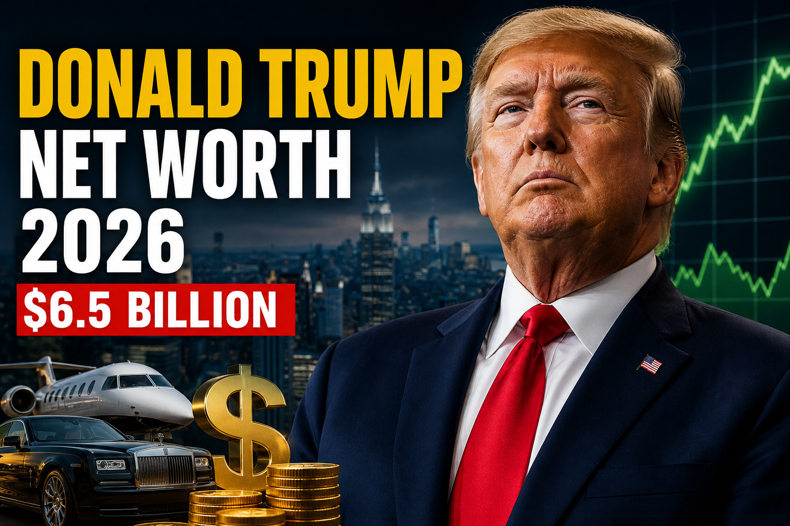 Donald Trump Net Worth 2026 – Full Breakdown of Wealth, Income & Businesses
