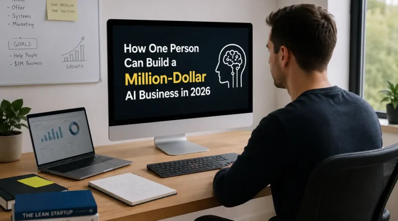 One person, AI tools, and the right strategy can turn a simple idea into a scalable million-dollar business in 2026.