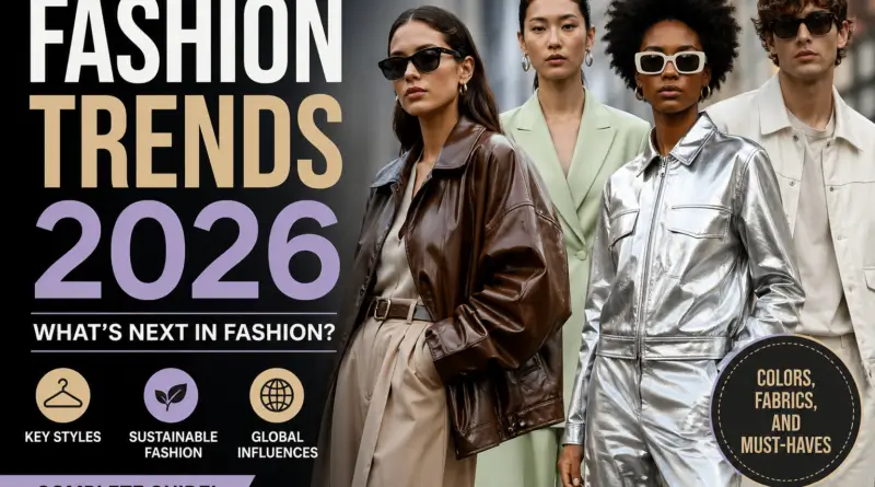 Fashion Trends 2026: Complete Guide to Future Styles, Smart Fashion & Sustainable Looks