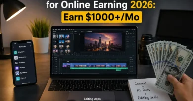 Best AI Tools & Editing Apps for Online Earning 2026: Earn $1000+/Mo
