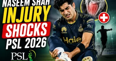 Naseem Shah injury during PSL 2026 match latest update and recovery news