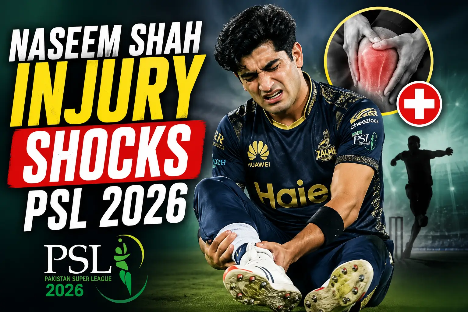Naseem Shah Injury Shocks PSL 2026: Rawalpindiz Suffer Major Blow Against Islamabad United