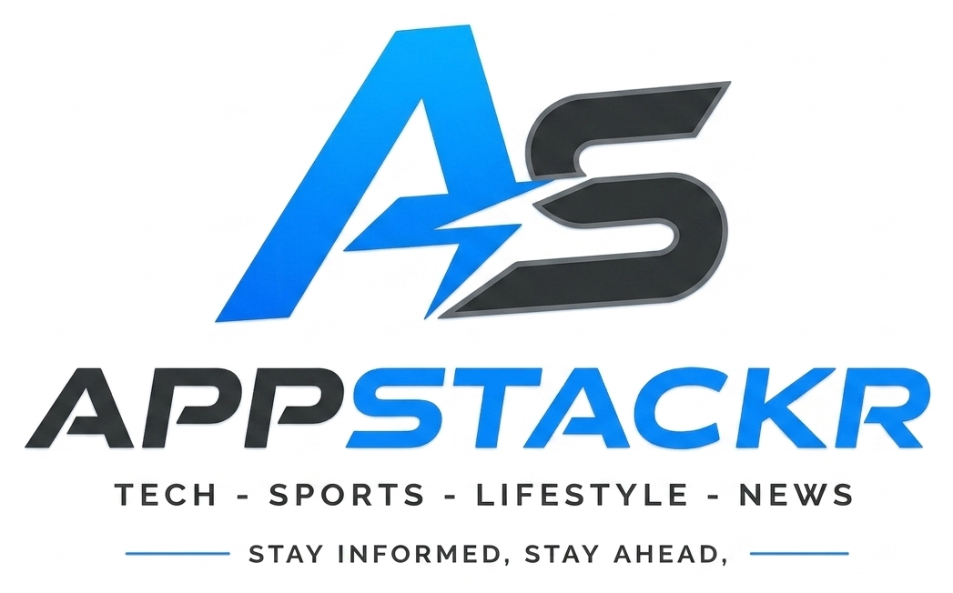 AppStackr Official Logo - Tech, Sports, Lifestyle and News Portal